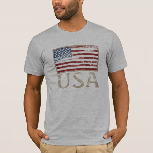 T-shirt Les Etats-Unis diminuent affligé (Devant)