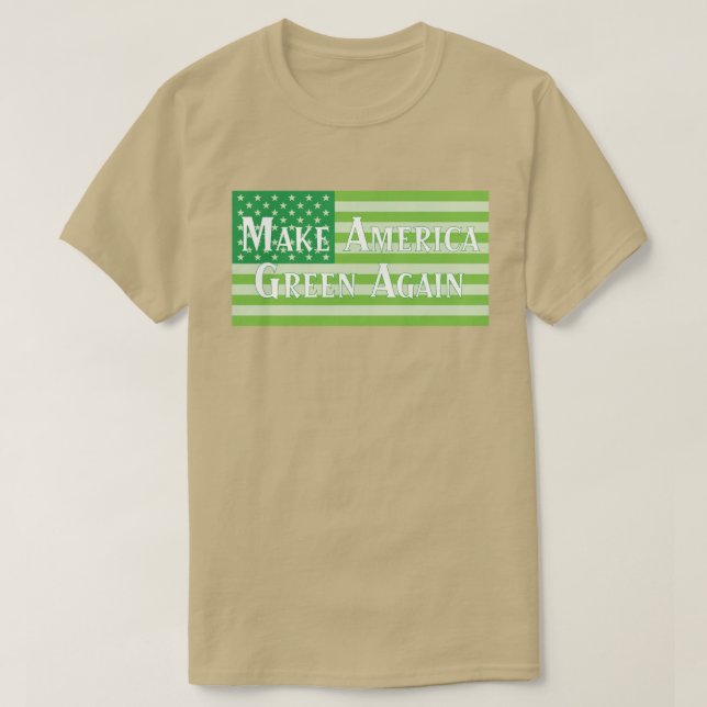 T-shirt Les Etats-Unis diminuent font le vert de (Design devant)