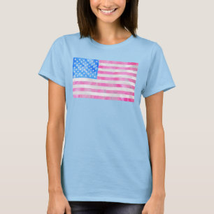 T-shirt Les Etats-Unis diminuent teignent en nouant