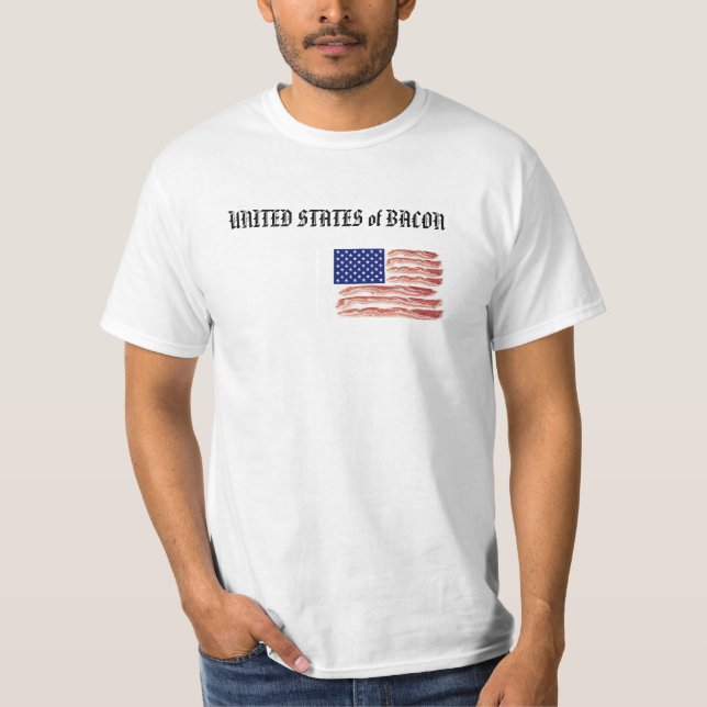 T-shirt les Etats-Unis du lard (Devant)