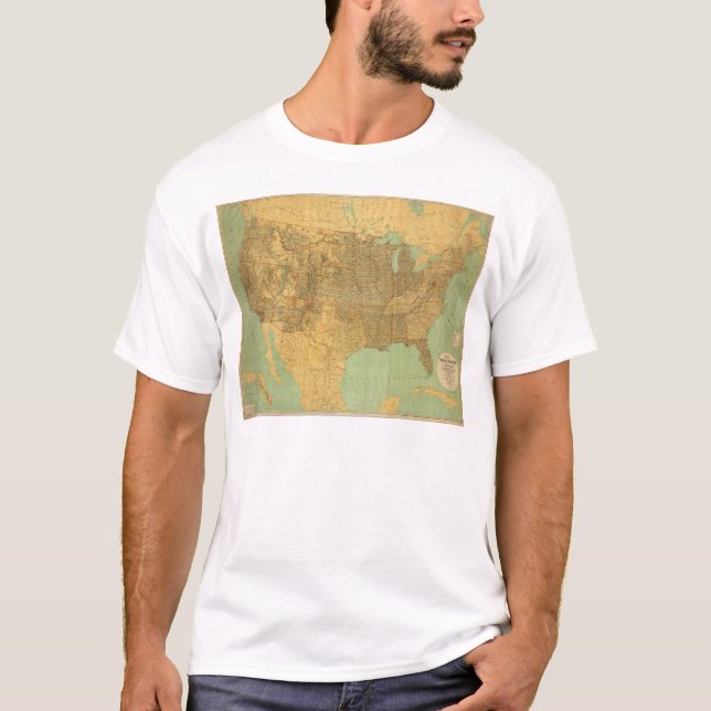 T-shirt Les Etats-Unis et les territoires (Devant)