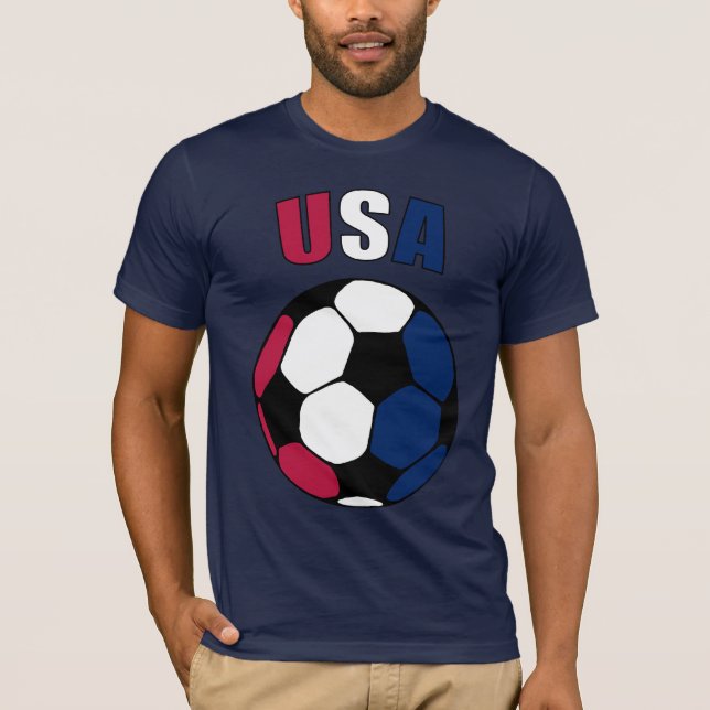 T-shirt Les Etats-Unis Footy (foncé) (Devant)