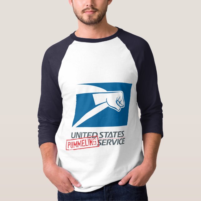 T-shirt Les Etats-Unis frappant le service (Devant)