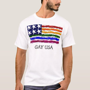 T-SHIRT LES ETATS-UNIS GAIS