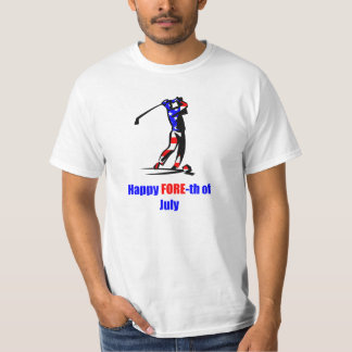 T-shirt Les Etats-Unis marquent 4 juillet le golf