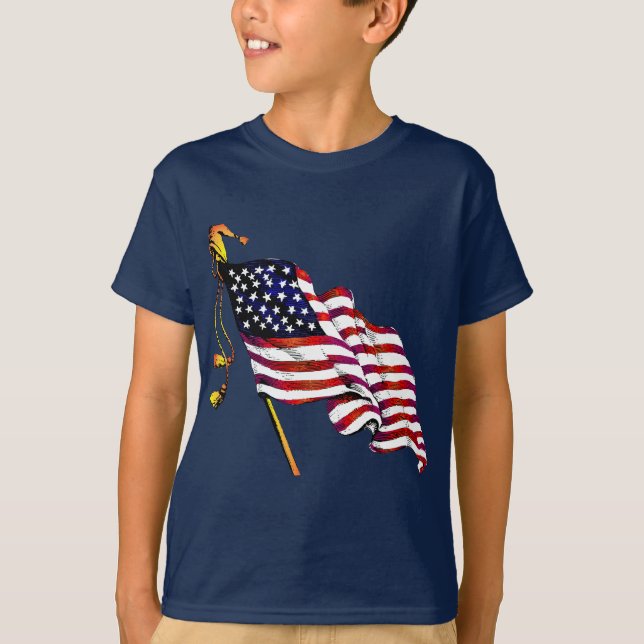 T-shirt Les Etats-Unis marquent le cru (Devant)