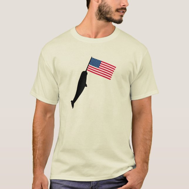 T-shirt Les Etats-Unis Narwhal (Devant)