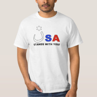 T-shirt Les Etats-Unis se tiennent avec l'église et