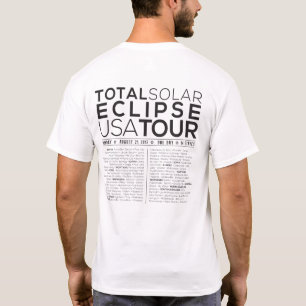 T-shirt Les "Etats-Unis voyagent/l'éclipse solaire T de