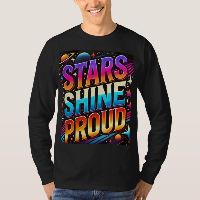 T-shirt Les étoiles brillent fières (Devant)