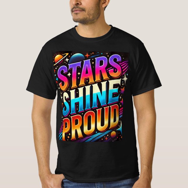 T-shirt Les étoiles brillent fières (Devant)