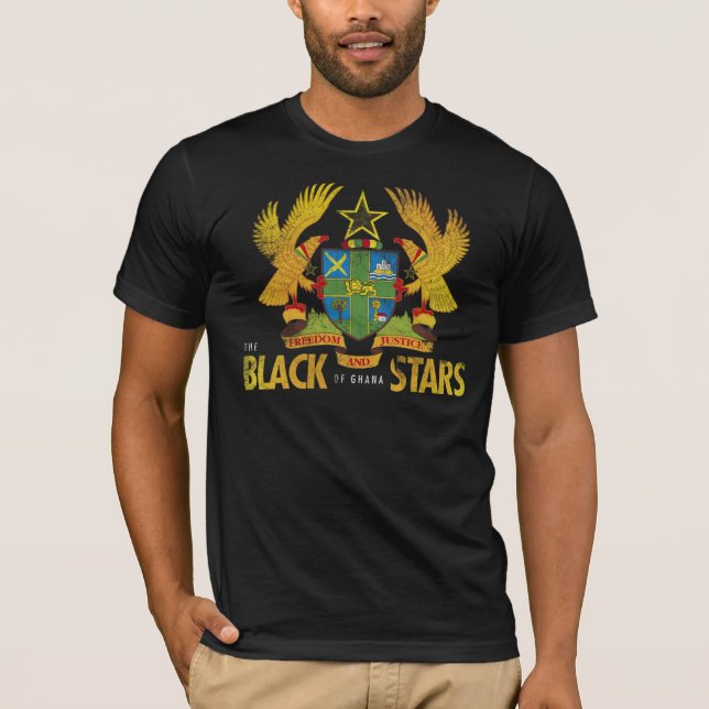 T-shirt Les étoiles noires du Ghana (Devant)