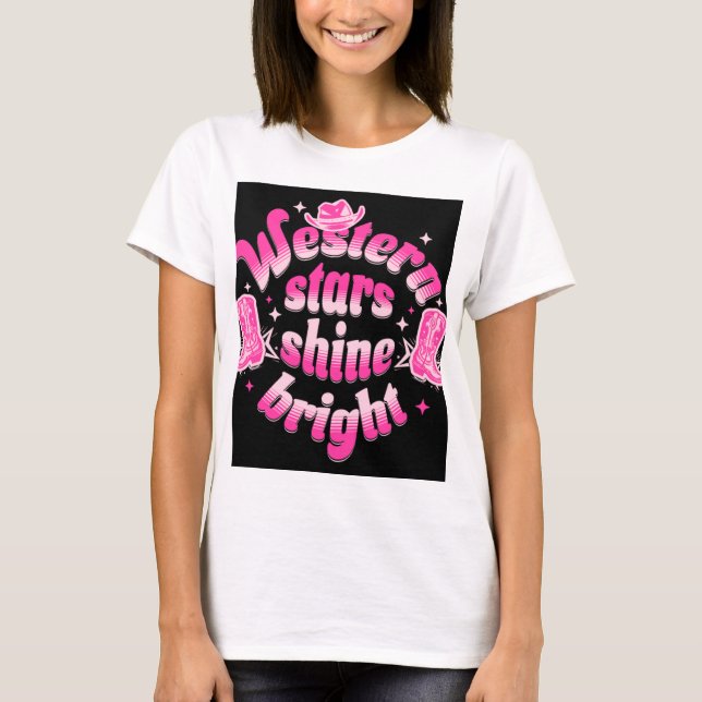 T-shirt Les étoiles occidentales brillent (Devant)