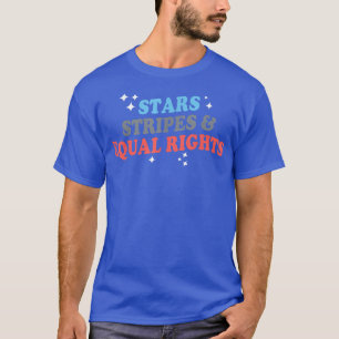 T-shirt Les Étoiles Patriotiques Grève Et Égalité Des Droi
