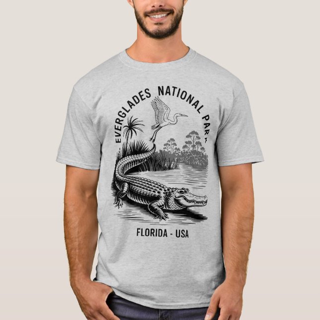 T-shirt Les Everglades  (Devant)