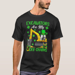 T-shirt Les Excavateurs Sont Mes Chanceux Charms Excavateu