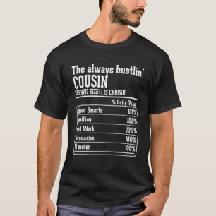 T-shirt Les faits nutritionnels de l'équipage Cousin C tou