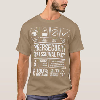 T-shirt Les faits professionnels de la cybersécurité