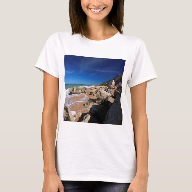 T-shirt Les falaises en plage de Rio DA Barra (Devant)
