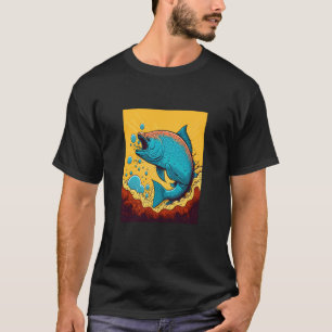 T-shirt Les fans de tournoi de pêche font éclater le grand