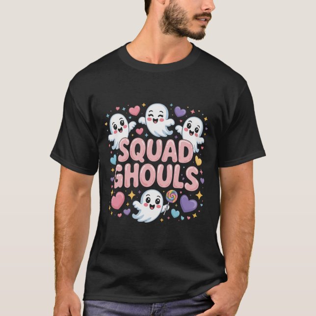 T-shirt Les fantômes de l'équipe correspondent à l'Hallowe (Devant)