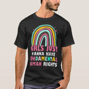T-shirt Les Féministes Veulent Juste Avoir Des Droits Fond