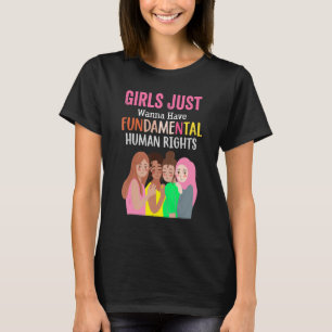 T-shirt Les Féministes Veulent Juste Avoir Des Droits Fond