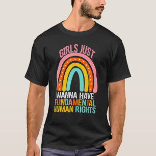 T-shirt Les Féministes Veulent Juste Avoir Des Droits Fond