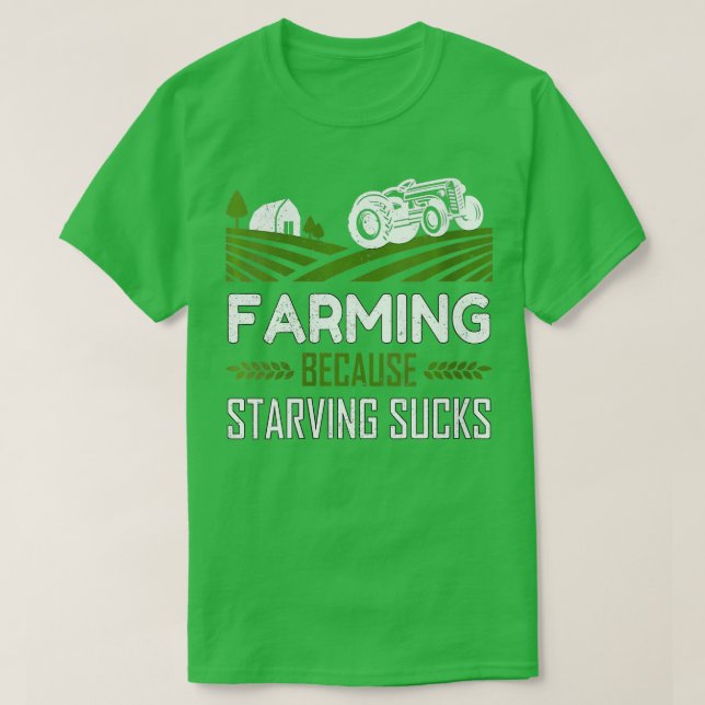 T-shirt Les Femmes Agricole Parce Que La Faim Aime La Ferm (Design devant)