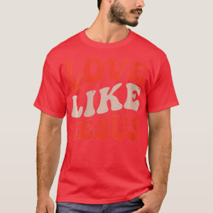 T-shirt Les Femmes Aiment Comme Jésus Retro (2)