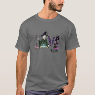 T-shirt Les femmes aiment la vie sorcière Halloween