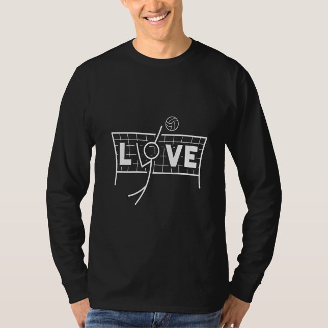 T-shirt Les femmes aiment le volley-ball (Devant)