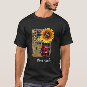 T-shirt Les femmes aiment Mimalife Tournesol léopard