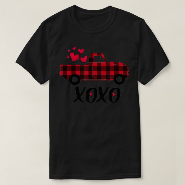 T-shirt Les femmes amour coeur Valentines Jour XOXO Buffal (Design devant)