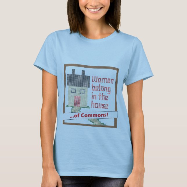 T-shirt Les femmes appartiennent dans la Chambre… des (Devant)