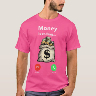 T-shirt Les Femmes Argent Appelant Gang Ster Entrepreneur