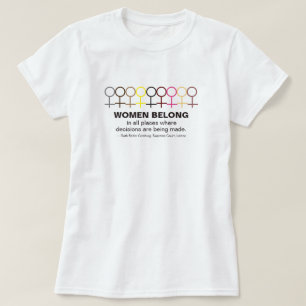 T-shirt Les femmes au sein de la justice Ruth Bader Ginsbu