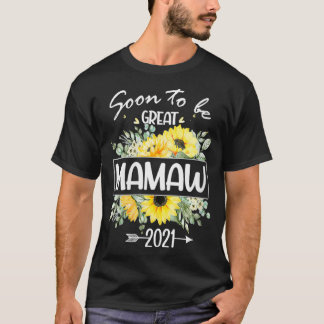 T-shirt Les Femmes Bientôt Être Mamaw 2021 Tee - shirts Bi