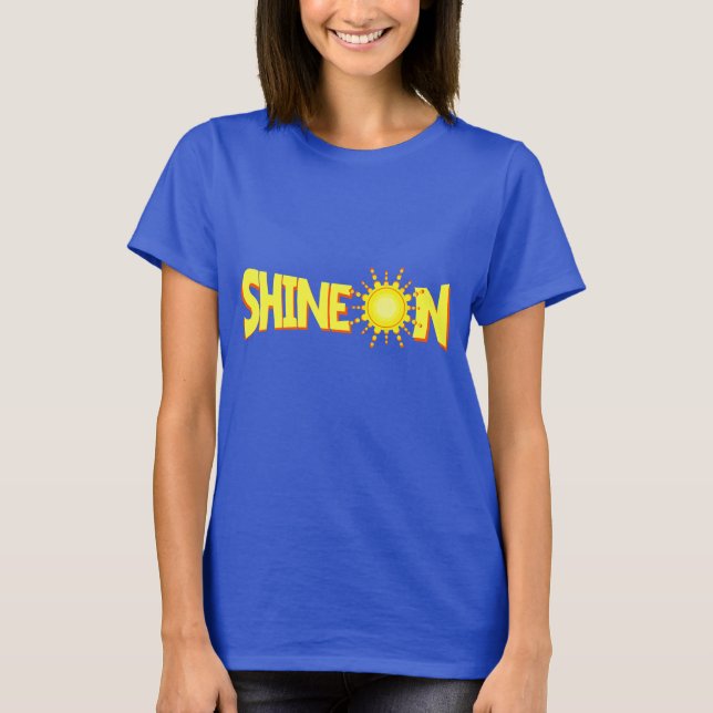 T-shirt Les femmes brillent sur le slogan de motivation (Devant)