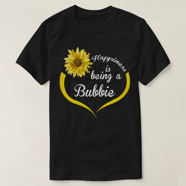 T-shirt Les Femmes Bubbie Cadeau Le Bonheur Est Être Bubbi (Design devant)