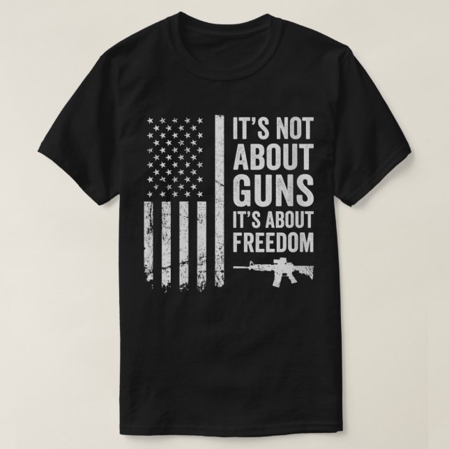 T-shirt Les Femmes Ce N'Est Pas À Propos Des Armes À Feu C (Design devant)