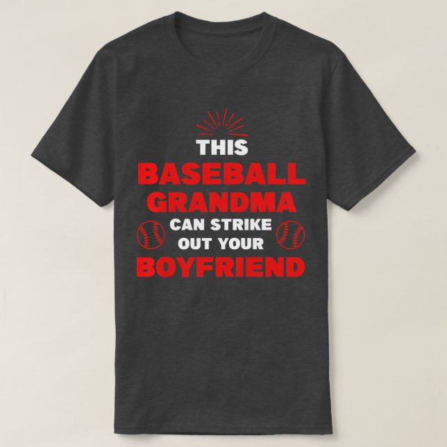 T-shirt Les femmes cette grand-mère de baseball peut frapp (Design devant)