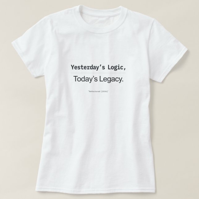 T-shirt Les femmes codeuses de la logique d'hier et de l'h (Design devant)