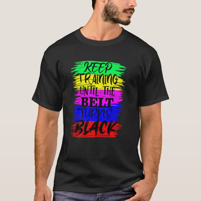 T-shirt Les femmes continuent à s'entraîner jusqu'à ce que (Devant)