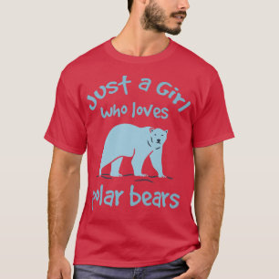 T-shirt Les Femmes Costume Ours Juste Une Fille Qui Aime L