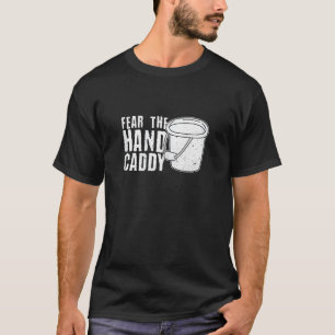 T-shirt Les Femmes Craignent Le Caddy À La Main Pour Un Ga