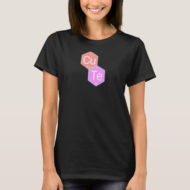 T-shirt Les Femmes CuTe Éléments Périodiques Premium (Devant)