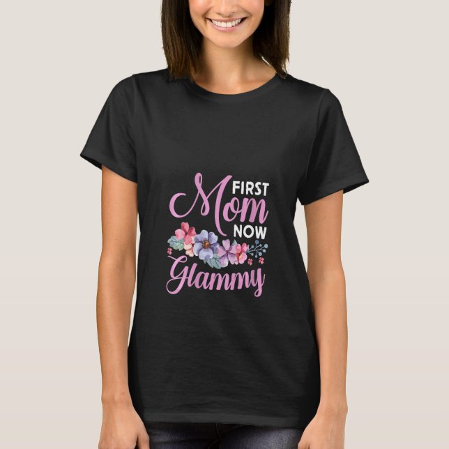 T-shirt Les femmes d'abord maman maintenant Glammy Grand-m (Devant)