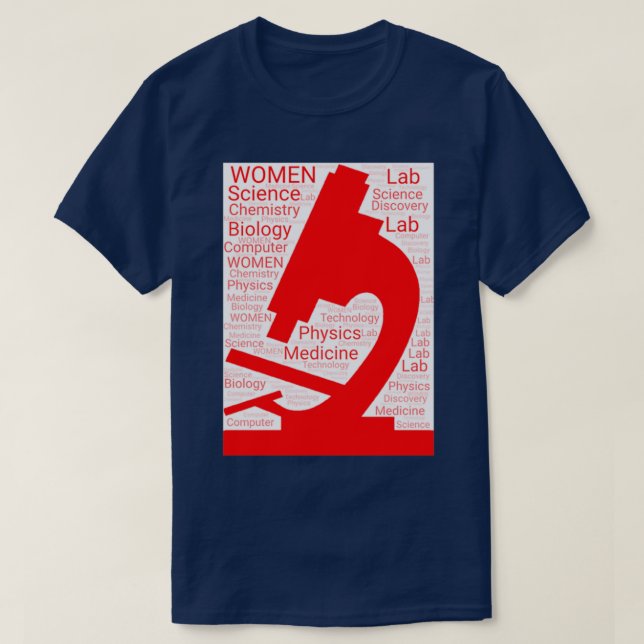 T-shirt Les femmes dans la science 2 (Design devant)