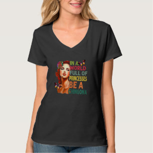 T-shirt Les Femmes Dans Un Monde Plein De Princesses Soien